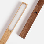 Dimmable LED Walnut Wood Table Lamp for Bedroom and Living Room