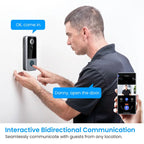 Wireless Video Doorbell with 1080P HD Video and No Monthly Subscription