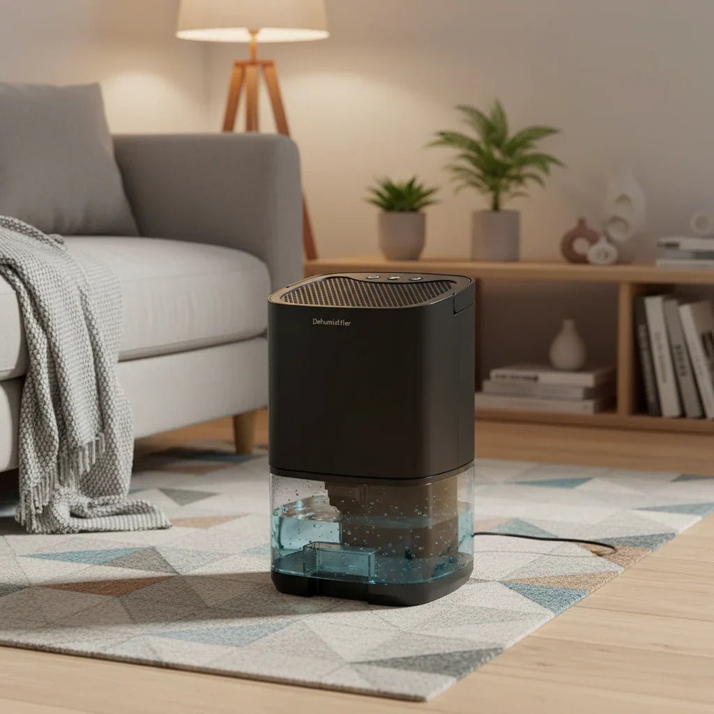 Quiet Portable Dehumidifier for Home and Office with Compact Design - Sofitte