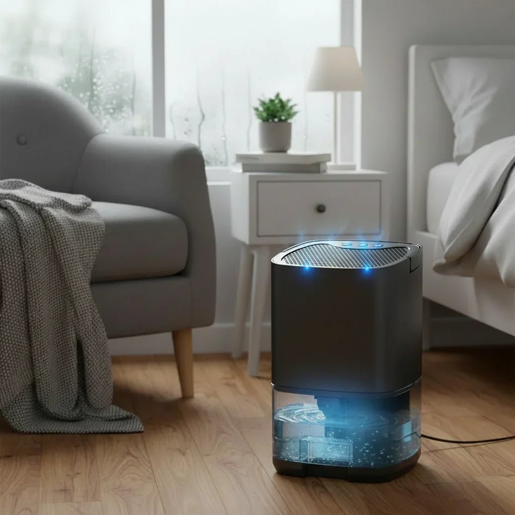 Quiet Portable Dehumidifier for Home and Office with Compact Design - Sofitte