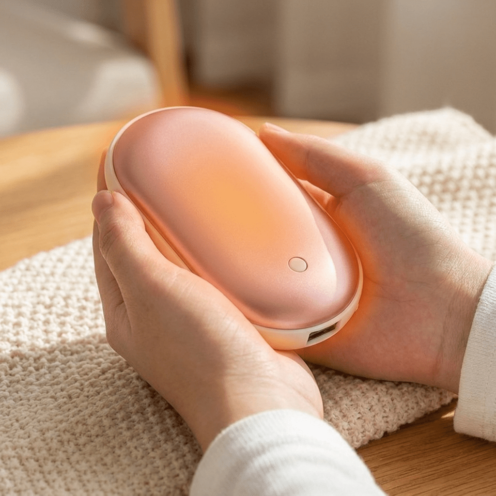 Rechargeable Hand Warmer Power Bank with Quick Heat and Adjustable Temperature Settings - Sofitte
