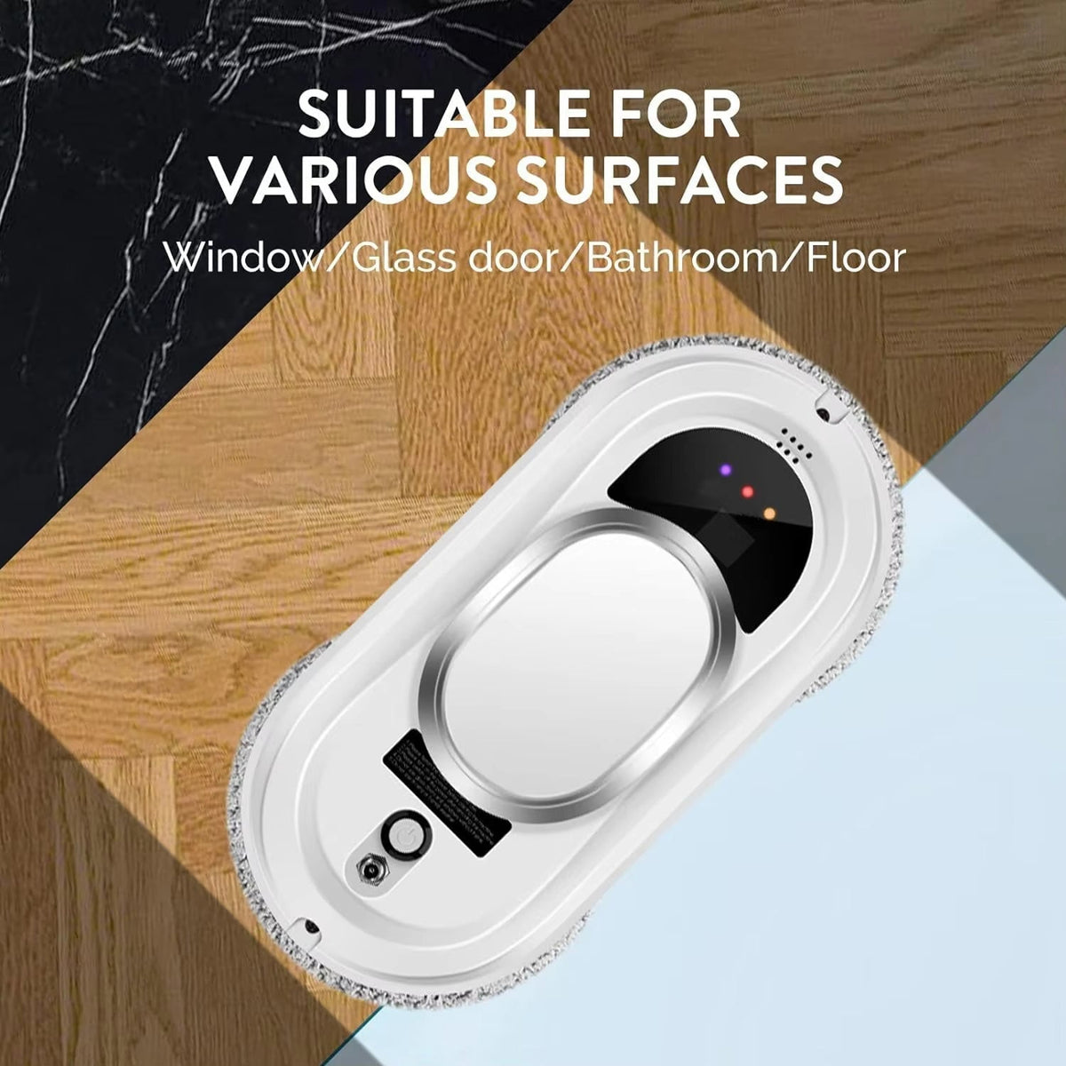 Robot Window Cleaner with 5600Pa Suction and AI Navigation for Streak-Free Glass - Sofitte