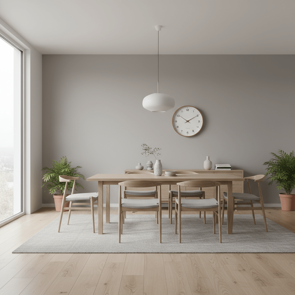 Scandinavian Wall Clock with Silent Quartz Movement for Minimalist Interiors - Sofitte