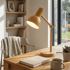 Scandinavian Wooden Desk Lamp with Adjustable Foldable Design for Home Office and Bedside - Sofitte