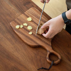 Walnut Cutting Board with Dual-Sided Functionality for Kitchen and Serving