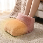 USB Heated Electric Foot Warmer with Plush Lining for Desk and Indoor Use