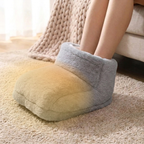 USB Heated Electric Foot Warmer with Plush Lining for Desk and Indoor Use