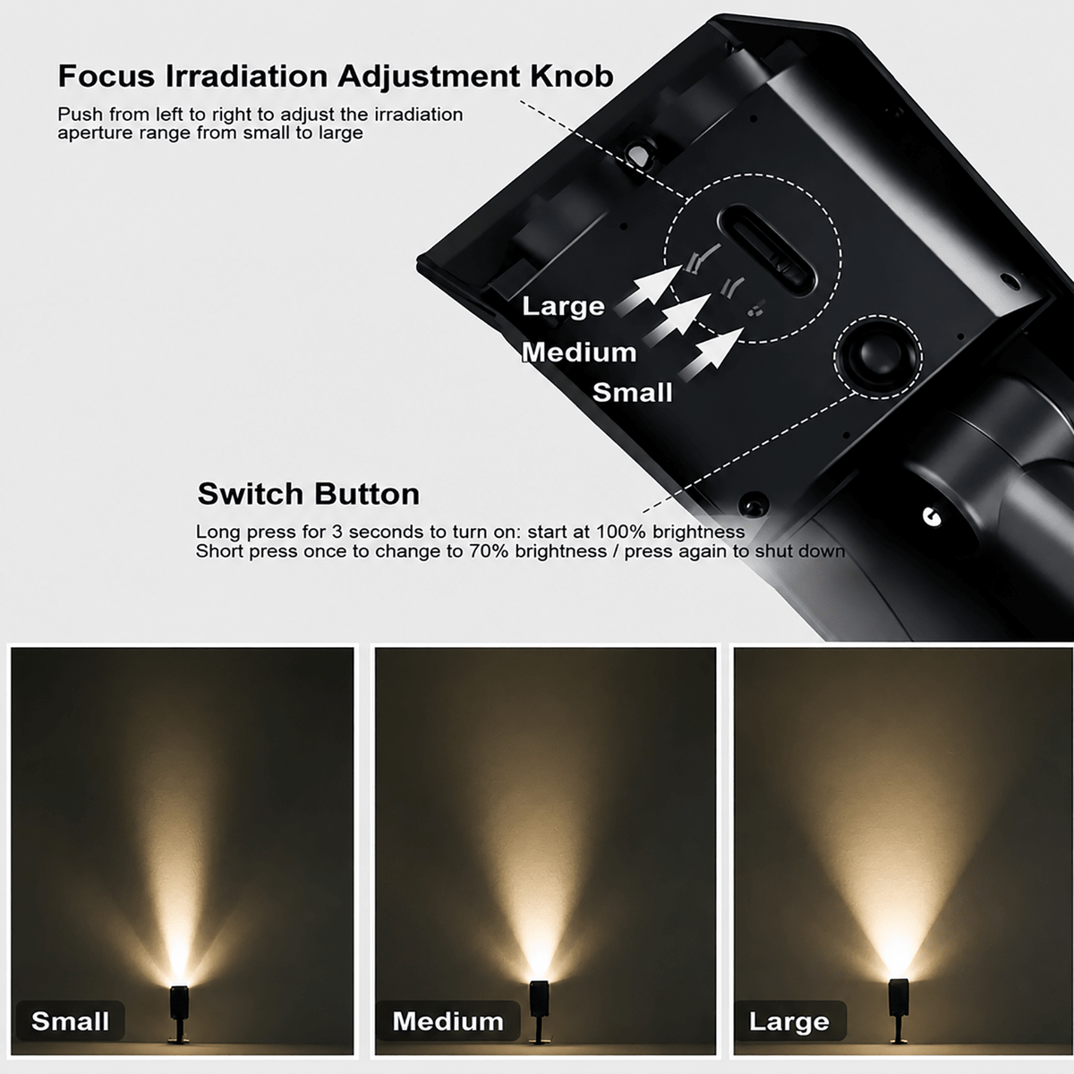 Solar-Powered Outdoor Spotlight with Adjustable Head for Garden and Pathway Lighting - Sofitte