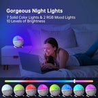 Sunrise Alarm Clock with RGB Mood Lighting and Nature Sounds for Gentle Wake-Up - Sofitte