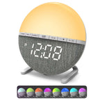 Sunrise Alarm Clock with RGB Mood Lighting and Nature Sounds for Gentle Wake-Up - Sofitte