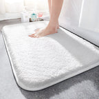 Ultra-Plush Bathroom Mat with Absorbent Microfiber and Non-Slip Backing for Spa-Like Comfort - Sofitte