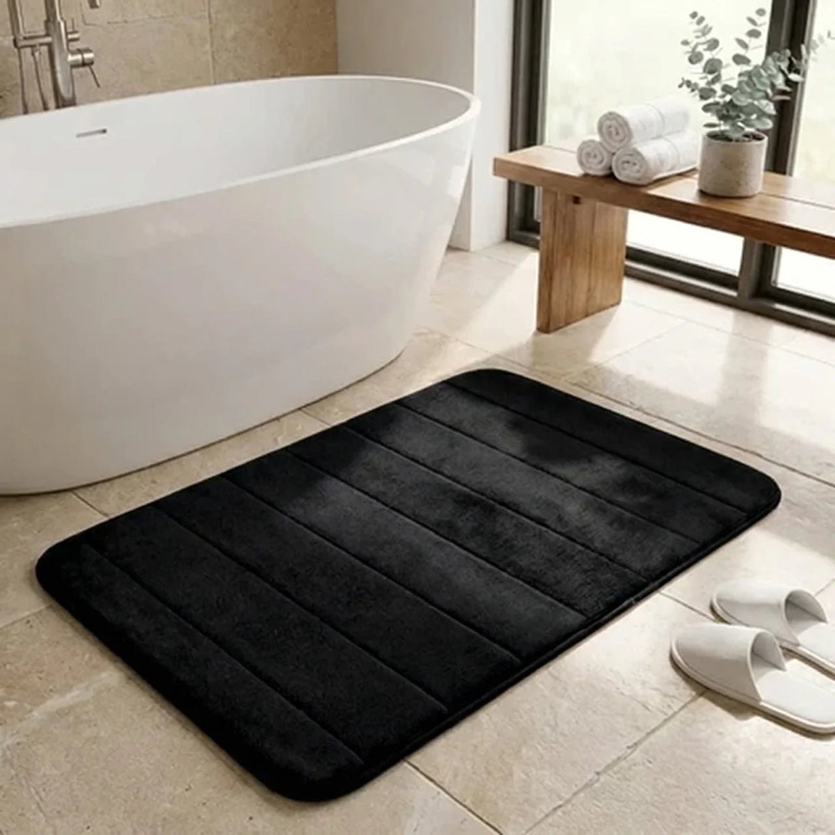 UltraSoft Absorbent Bath Mat with Anti-Slip Backing for Modern Bathrooms - Sofitte