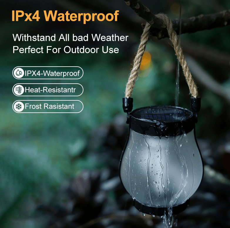 USB Rechargeable Rope Lantern with Light-Sensing Function for Outdoor and Indoor Use - Sofitte