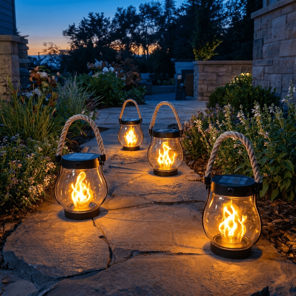 USB Rechargeable Rope Lantern with Light-Sensing Function for Outdoor and Indoor Use - Sofitte