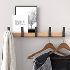 Wall-Mounted Coat Rack with Adjustable Double Hooks for Hallway and Entryway - Sofitte