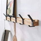 Wall-Mounted Coat Rack with Adjustable Double Hooks for Hallway and Entryway - Sofitte
