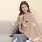 Wearable Heated Blanket with USB Power and Eight Heating Zones for Instant Warmth