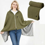 Wearable Heated Blanket with USB Power and Eight Heating Zones for Instant Warmth
