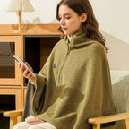 Wearable Heated Blanket with USB Power and Eight Heating Zones for Instant Warmth