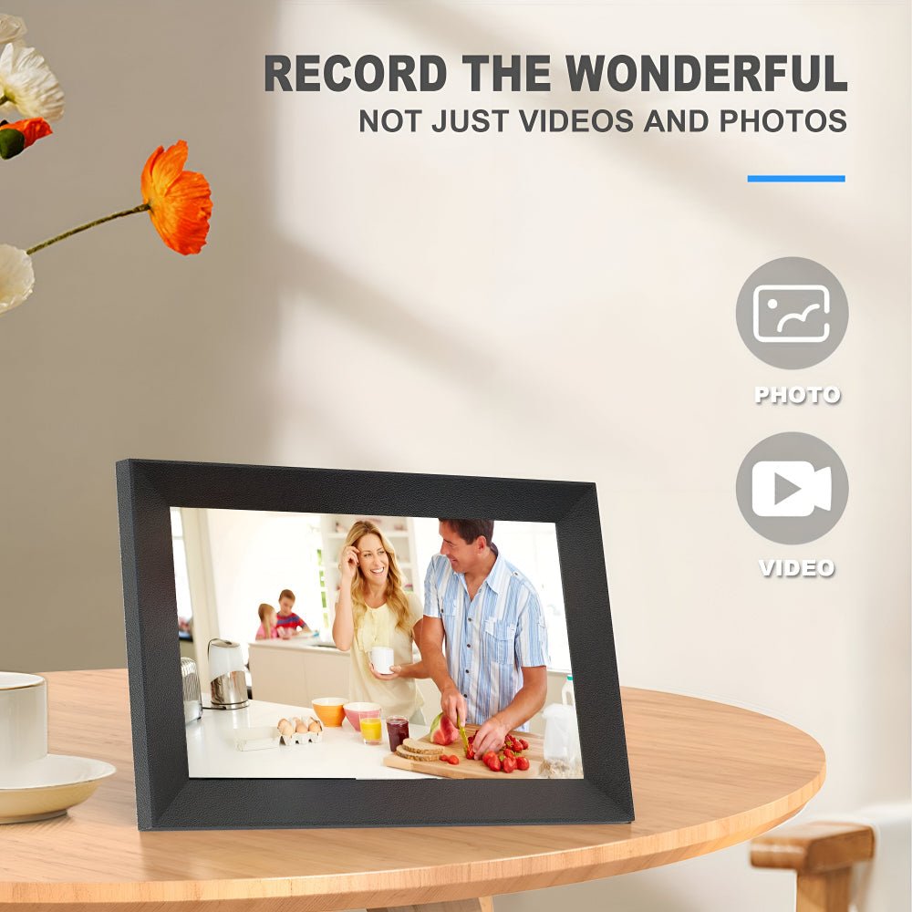 WiFi Digital Photo Frame with Touchscreen HD Display for Instant Photo Sharing - Sofitte