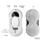 Robot Window Cleaner with 5600Pa Suction and AI Navigation for Streak-Free Glass