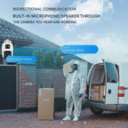 Wireless 4K Security Camera with Solar Panel and Dual Lens for Smart Monitoring - Sofitte