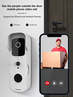 Wireless Video Doorbell Camera with HD Video and Two-Way Audio for Smart Home Security - Sofitte
