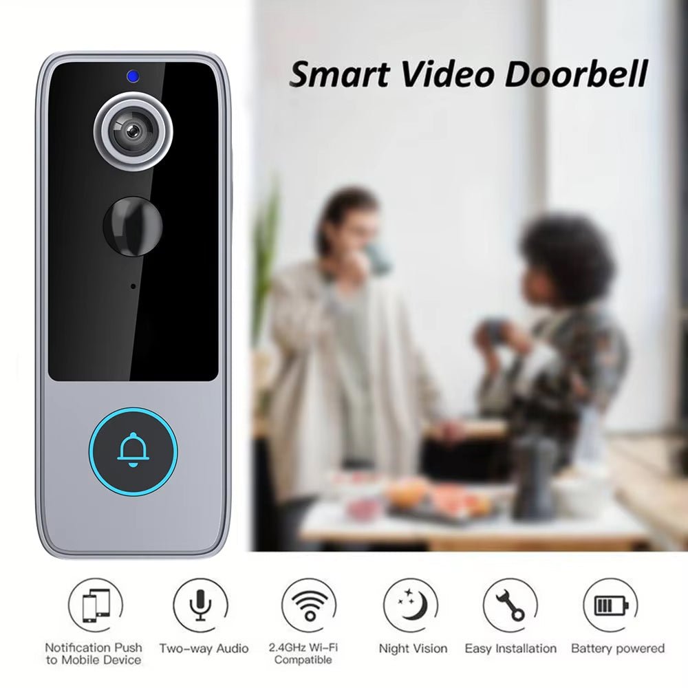 Wireless Video Doorbell with 1080P HD Video and No Monthly Subscription - Sofitte