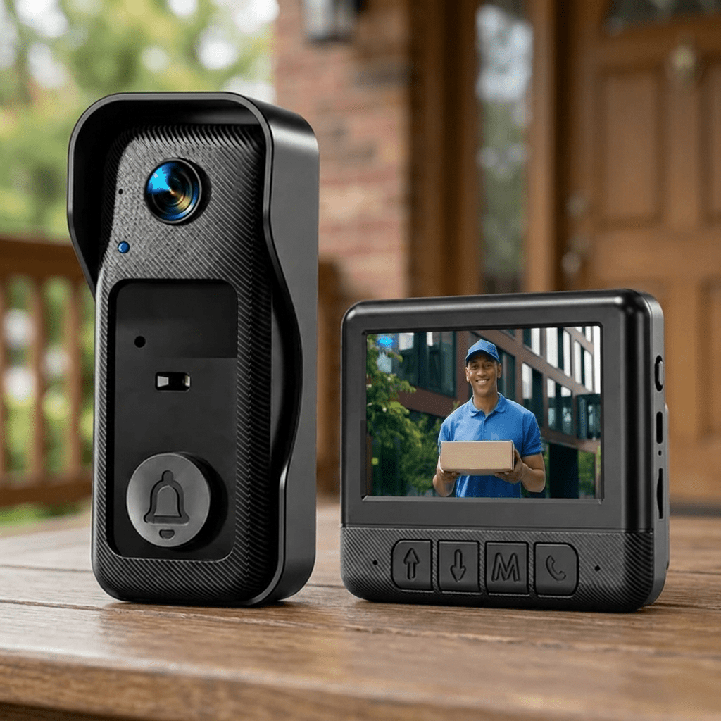 Wireless Video Doorbell with Camera and Indoor Chime for Easy Parcel Delivery - Sofitte