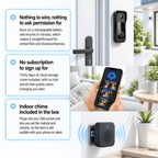 Wireless Video Doorbell with Camera and Indoor Chime for Easy Parcel Delivery - Sofitte